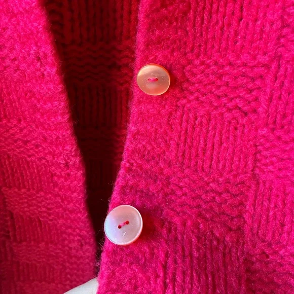 VTG Pink Knit 100% Wool Dayton’s Cardigan (Size:M) - Picture 3 of 13